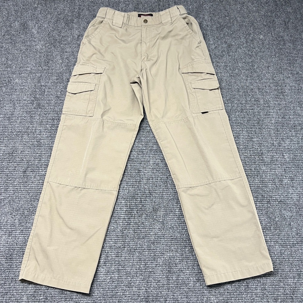 Tru-Spec Mens 24-7 Series Tactical Cargo Pants Khaki Ripstop 32x32 Workwear